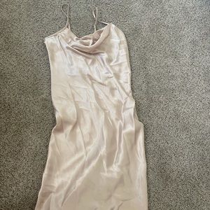 Gold midi dress. Super cute and never worn!
